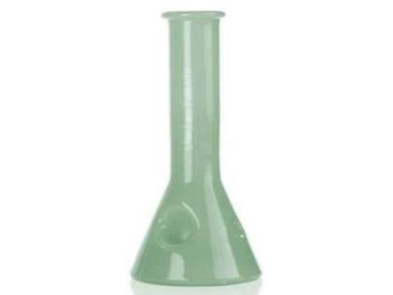 Grav Hand Water Pipe - 4" Beaker - Assorted Colors (1Count) Flower Power Packages GREEN 