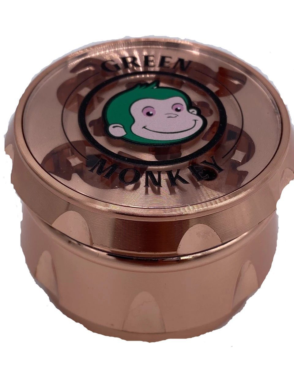 Green Monkey Herb Grinder Baboon Crown Series 63mm Various Colors Flower Power Packages Rose Gold 