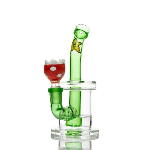 Green & Red Super Mario Inspired Gaming Bong at Flower Power Packages