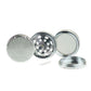 Grinder Puff Puff Pass Aluminum 3 Stage 55mm Flower Power Packages Silver 