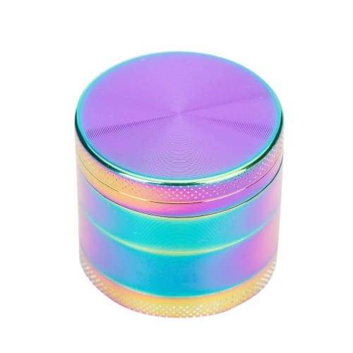 Hand Muller Tobacco Herb Grinder Rainbow 12 Count Display 50mm Flower Power Packages 