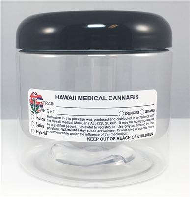 Hawaii Medical Cannabis Warning Labels at Flower Power Packages