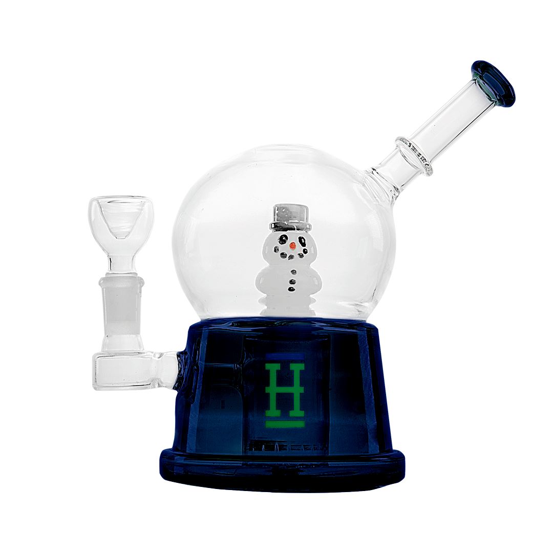 HEMPER Snow Globe XL Bong Smoke Drop Blue 
