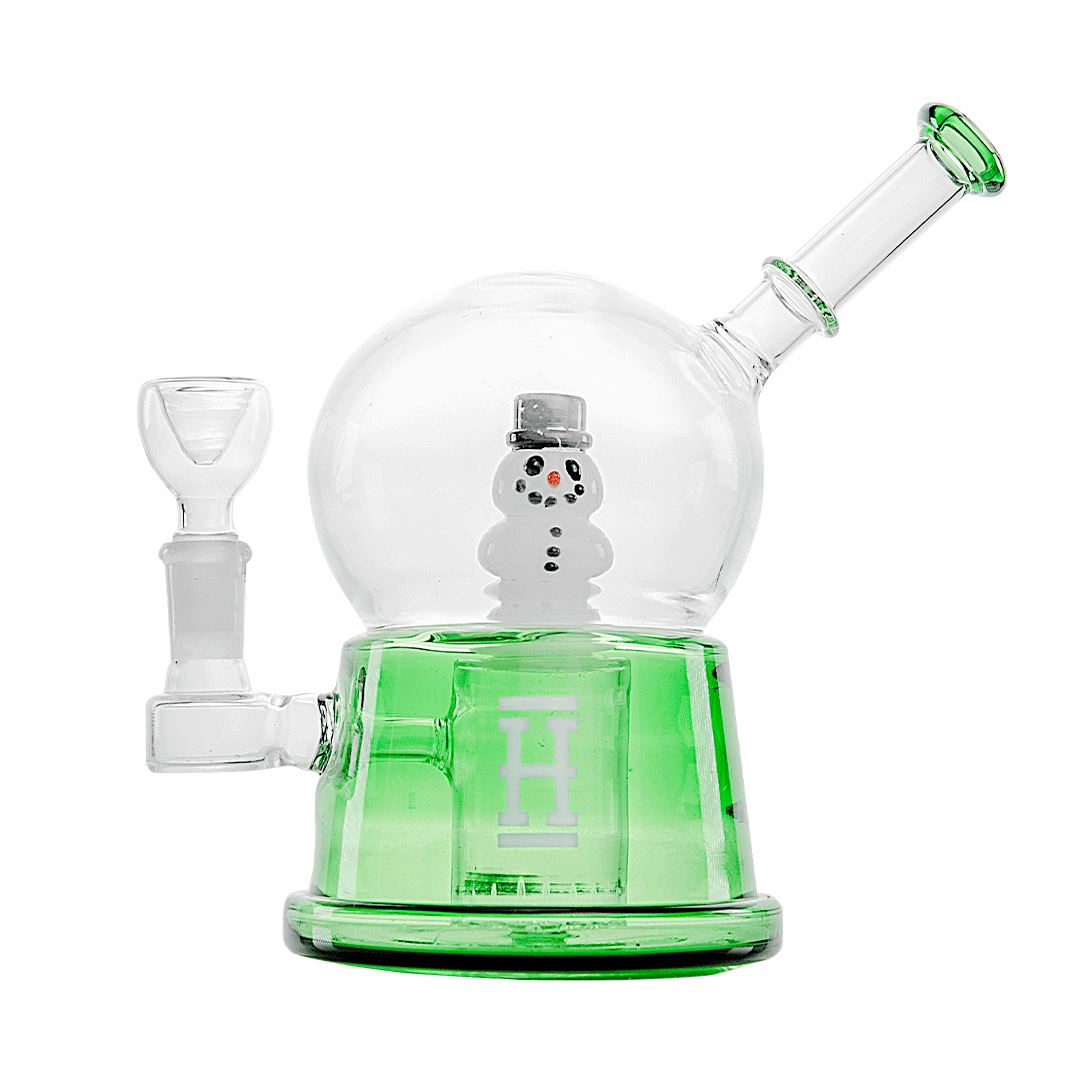 HEMPER Snow Globe XL Bong Smoke Drop Green 