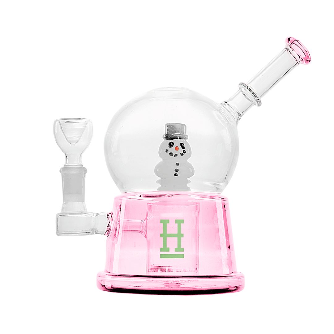 HEMPER Snow Globe XL Bong Smoke Drop Pink 