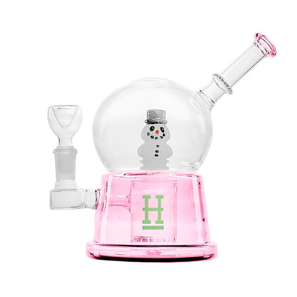 HEMPER Snow Globe XL Bong Smoke Drop Pink 