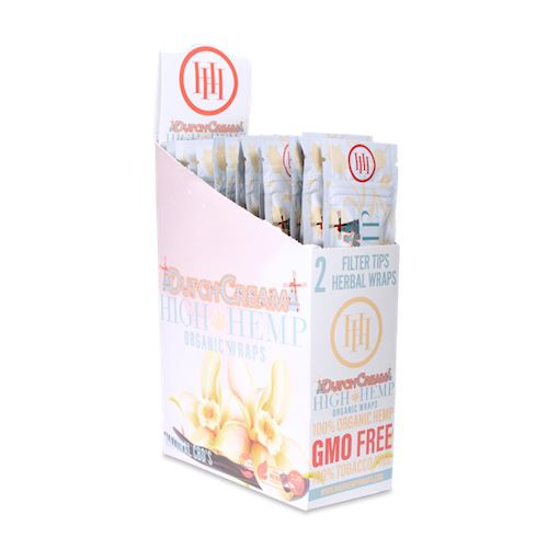High Hemp - Organic Blunt Wraps Flower Power Packages Dutch Cream 