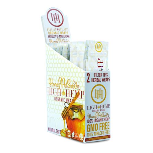 High Hemp - Organic Blunt Wraps Flower Power Packages Honey 
