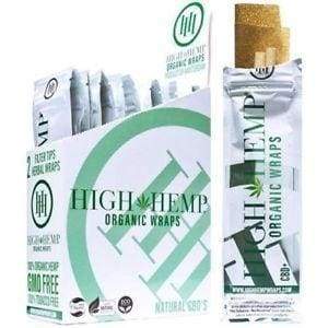 High Hemp Organic Wraps Vegan (25 Count) Flower Power Packages 
