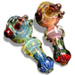 HIS AND HERS Bundle! Multi-Colored Glass Spoons with Pink and Blue Swirls at Flower Power Packages