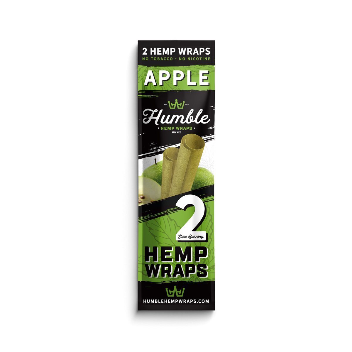 Humble Hemp Wraps - Apple Flavor - 25 Pack Flower Power Packages 