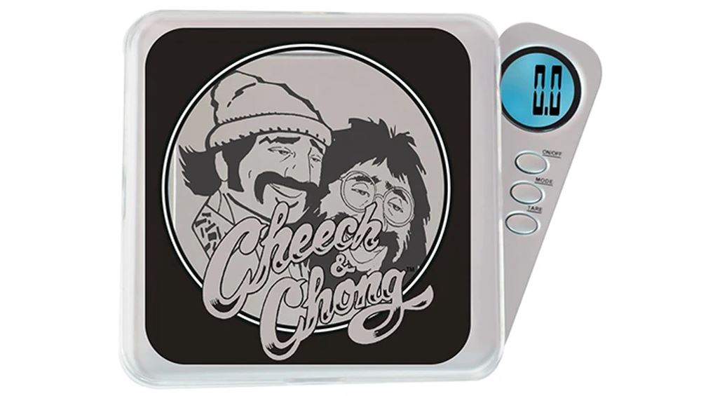 Infyniti Scales Cheech & Chong Panther Black Color Digital Scale 50g X 0.01g Flower Power Packages 