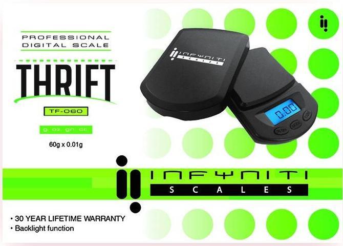 Infyniti TF060: Thrift Scale 60G X 0.01G (1 Count) Flower Power Packages 