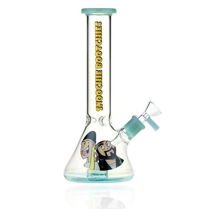 Jay & Silent Bob -"Snoochies Boochies"- 10" Water Pipe With Herb Bowl-1 Count-(Various Colors) Flower Power Packages Milky Teal 
