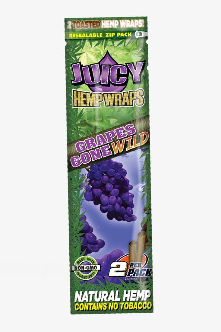 Juicy Jay's Hemp Wraps-2 Packs Flower Power Packages Grape 