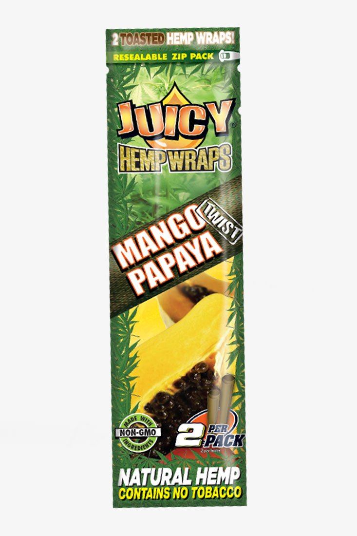 Juicy Jay's Hemp Wraps Flower Power Packages Mango Papaya 