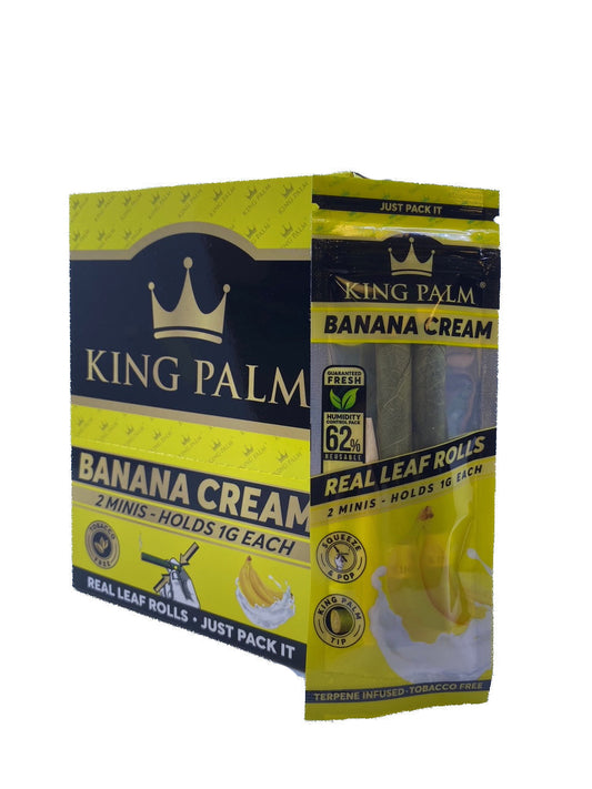 King Palm Flavored Mini Wraps - Banana Cream (20 pack) Smoke Drop 