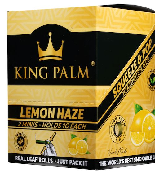 King Palm Flavored Mini Wraps - Lemon Haze (20 pack) Smoke Drop 