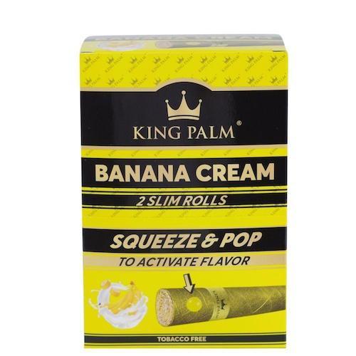 King Palm Flavored Slim Wraps - Banana Cream (20 pack) Smoke Drop 