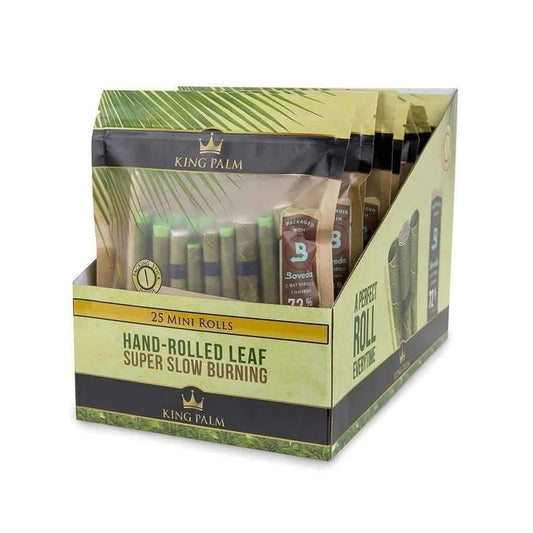 King Palm Hand Rolled Leaf Slim Bulk Pouch with Boveda 25 Count 