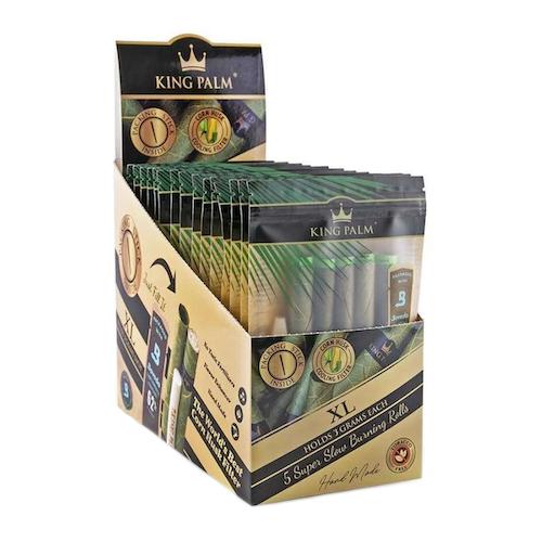 King Palm Super Slow Burning Wraps - XL Rolls (15 packs) Smoke Drop 