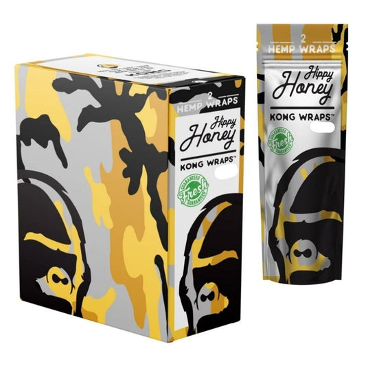 Kong Wraps Hemp Blunt Wraps - Various Flavors Available (1 Count) Flower Power Packages Hippy Honey 