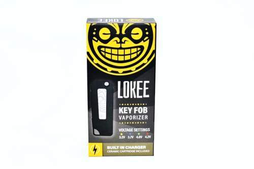 Lokee Key Fob Vaporizer w/ Built-in Charger Black Flower Power Packages 