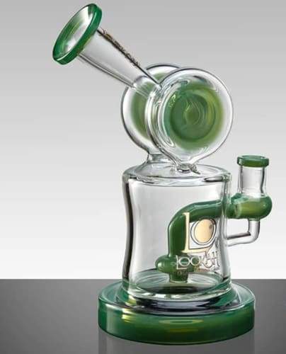 Lookah Heavy Base Shower Glass Water Pipe with Disc Perc 9" at Flower Power packages