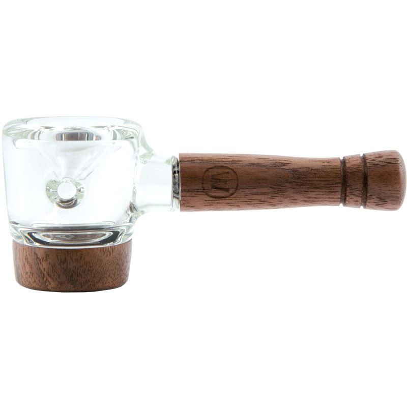 Marley Natural Glass &Walnut Spoon Pipe at Flower Power Packages