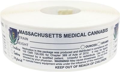 Massachusetts Medical Cannabis Warning Labels at Flower Power Packages