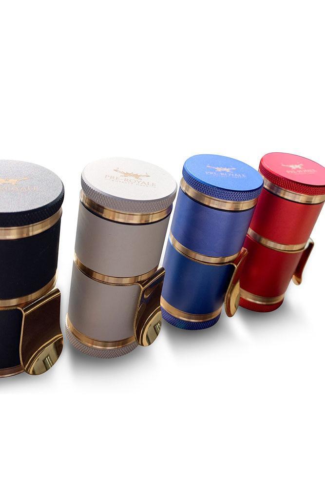Mini Royale G Luxury Herb Grinder Metal Anodized Aerospace Aluminum Flower Power Packages 