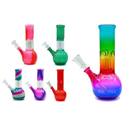 Mini Water Pipes - Taste The Rainbow (8") Flower Power Packages 