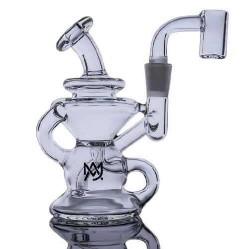 MJ Arsenal Hydra Mini Rig - 10mm Connection - Glass (1 Count) Flower Power Packages 