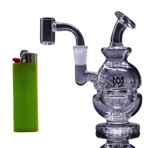 MJ Arsenal Royale Mini Dab Rig - 10mm Connection - Glass (1 Count) Flower Power Packages 