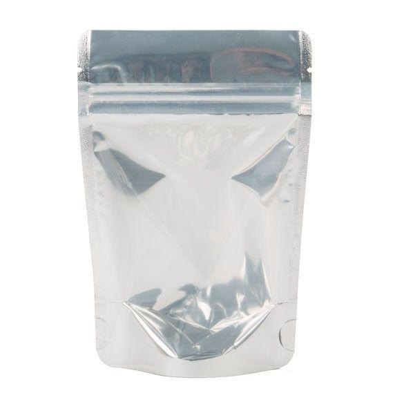 Mylar Bag Matte White/Clear - 1/4 Oz Bag - 7 Grams All Counts Flower Power Packages 
