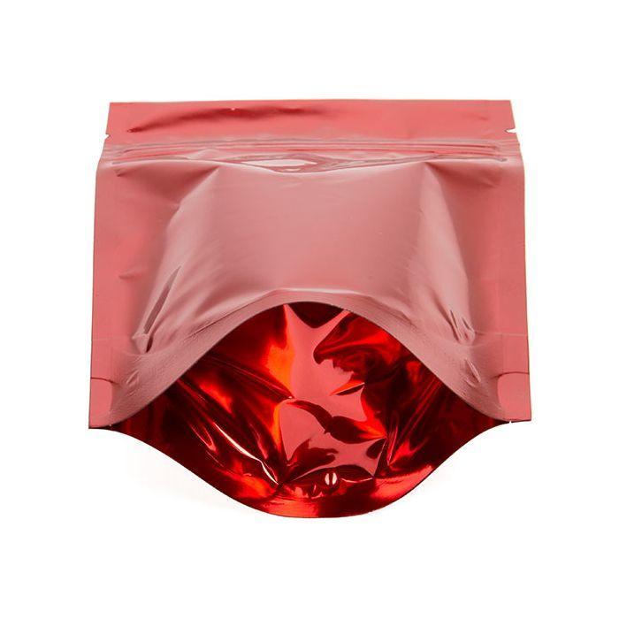 Mylar Bag Opaque Red Metallized - 1/4 Oz Bag - 7 Grams (100, 500 or 1,000 Count) Flower Power Packages 