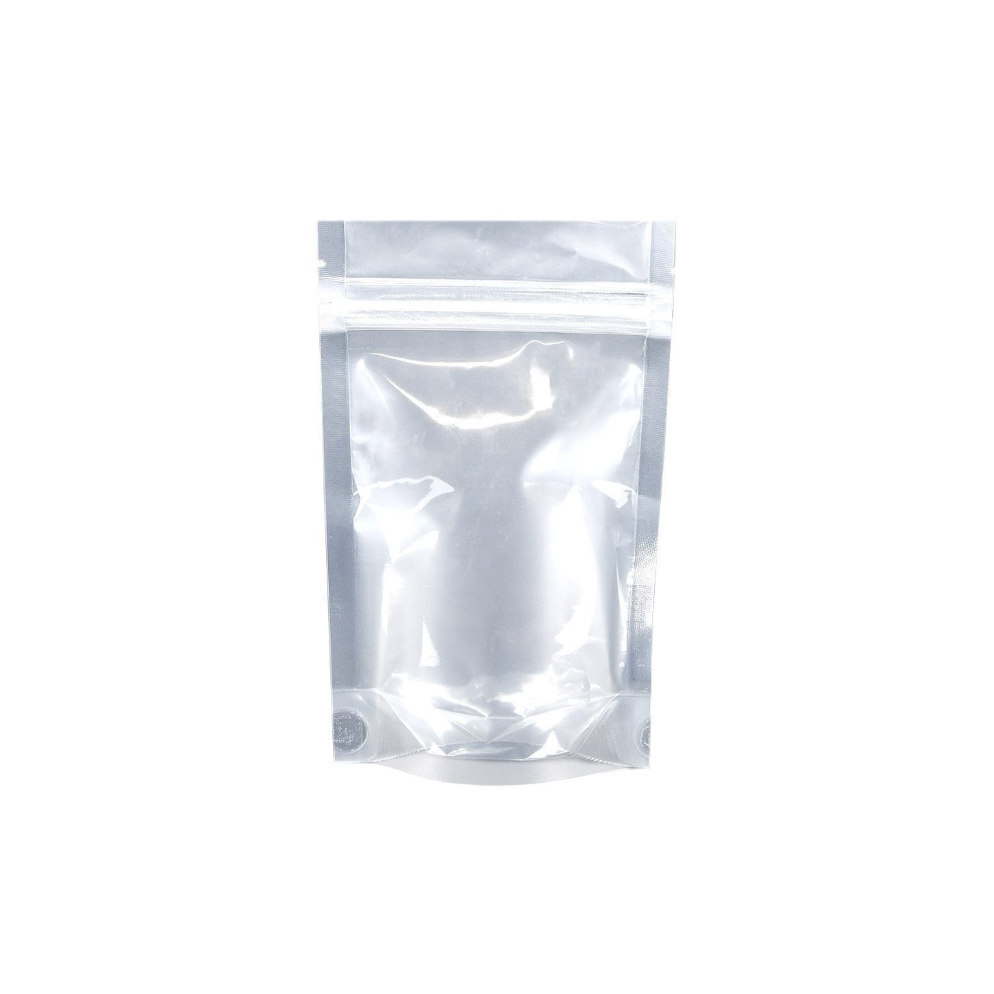 Mylar Bag Tear Notch Clear Black 1/8oz 1000 COUNT at Flower Power Packages