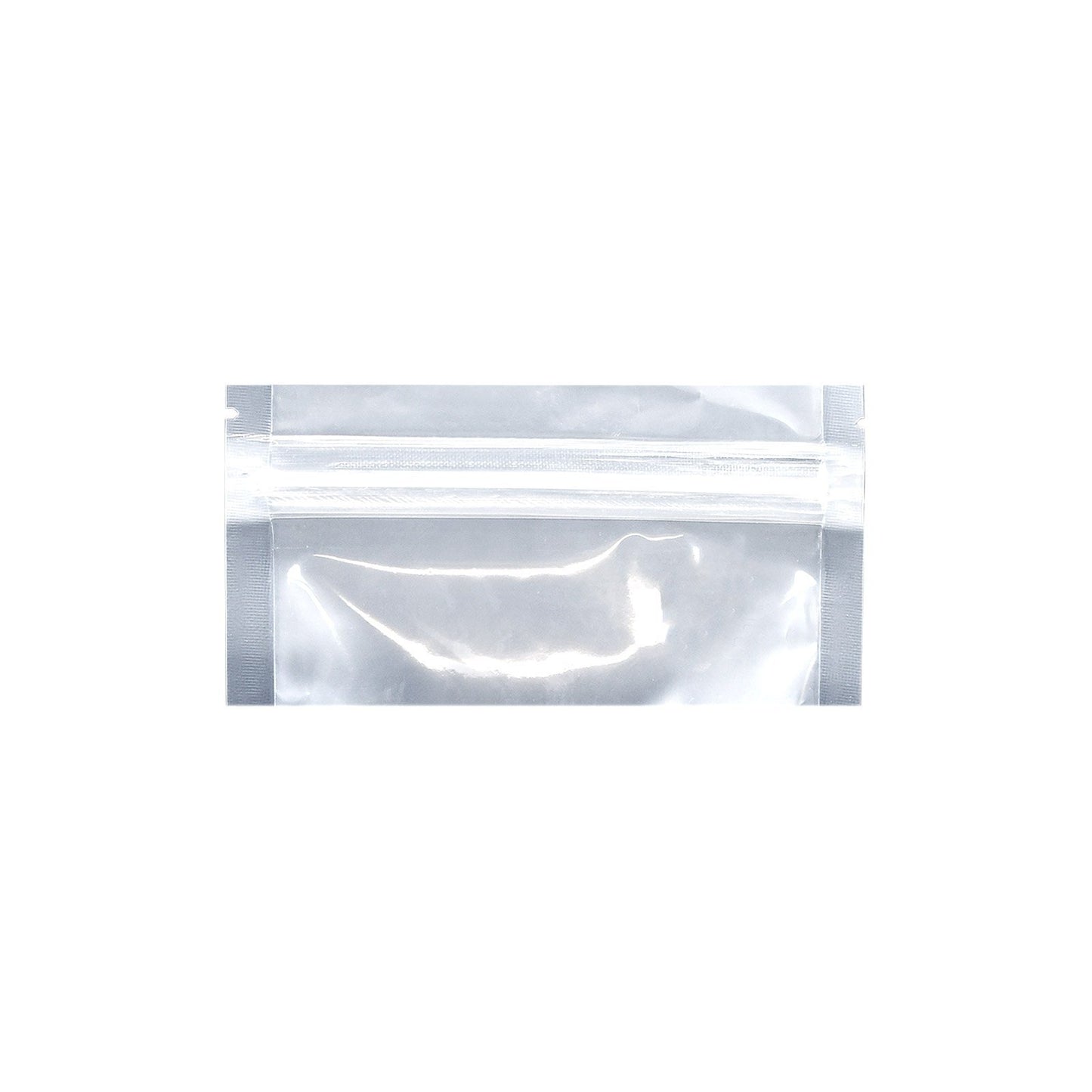 Mylar Bag Tear Notch Clear Black  7" X 2.71" - 1,000 COUNT  at Flower Power Packages