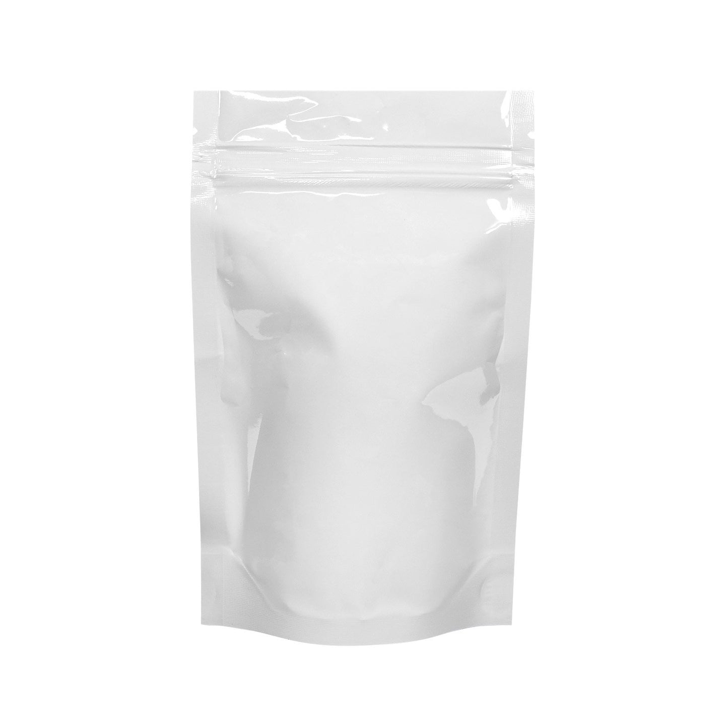Mylar Bag Tear Notch Clear White 1/2 oz 1000 COUNT at Flower Power Packages