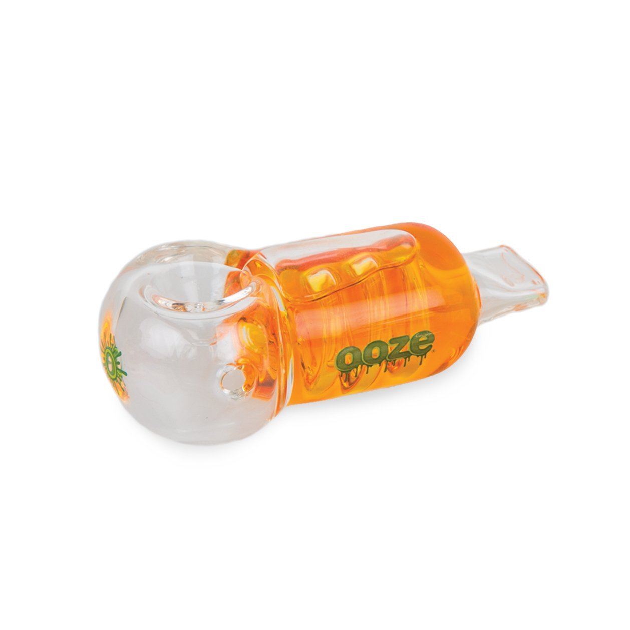 OOZE Cryo Glycerin Glass Bowl - Various Colors (1 Count) Flower Power Packages Orange 