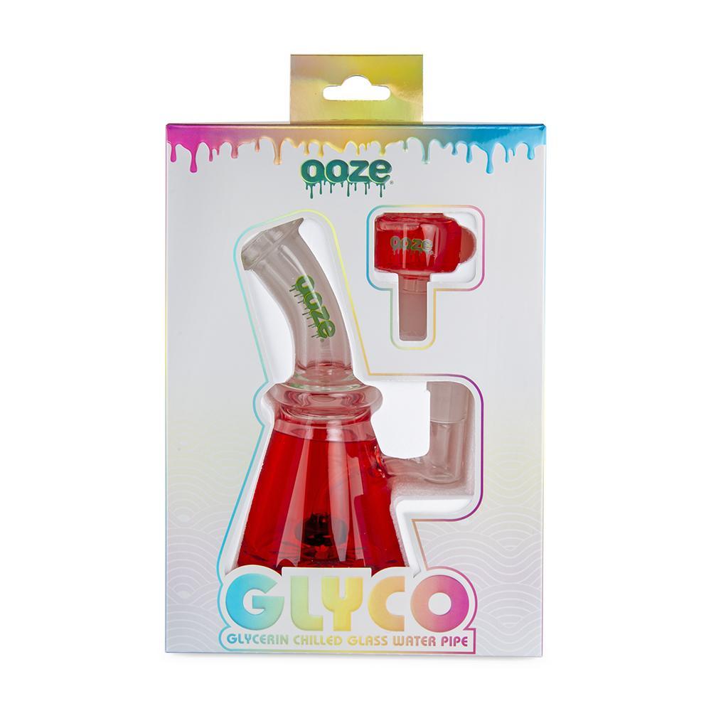 OOZE Glyco Glycerin Chilled Glass Water Pipe - Various Colors (1 Count) Flower Power Packages 