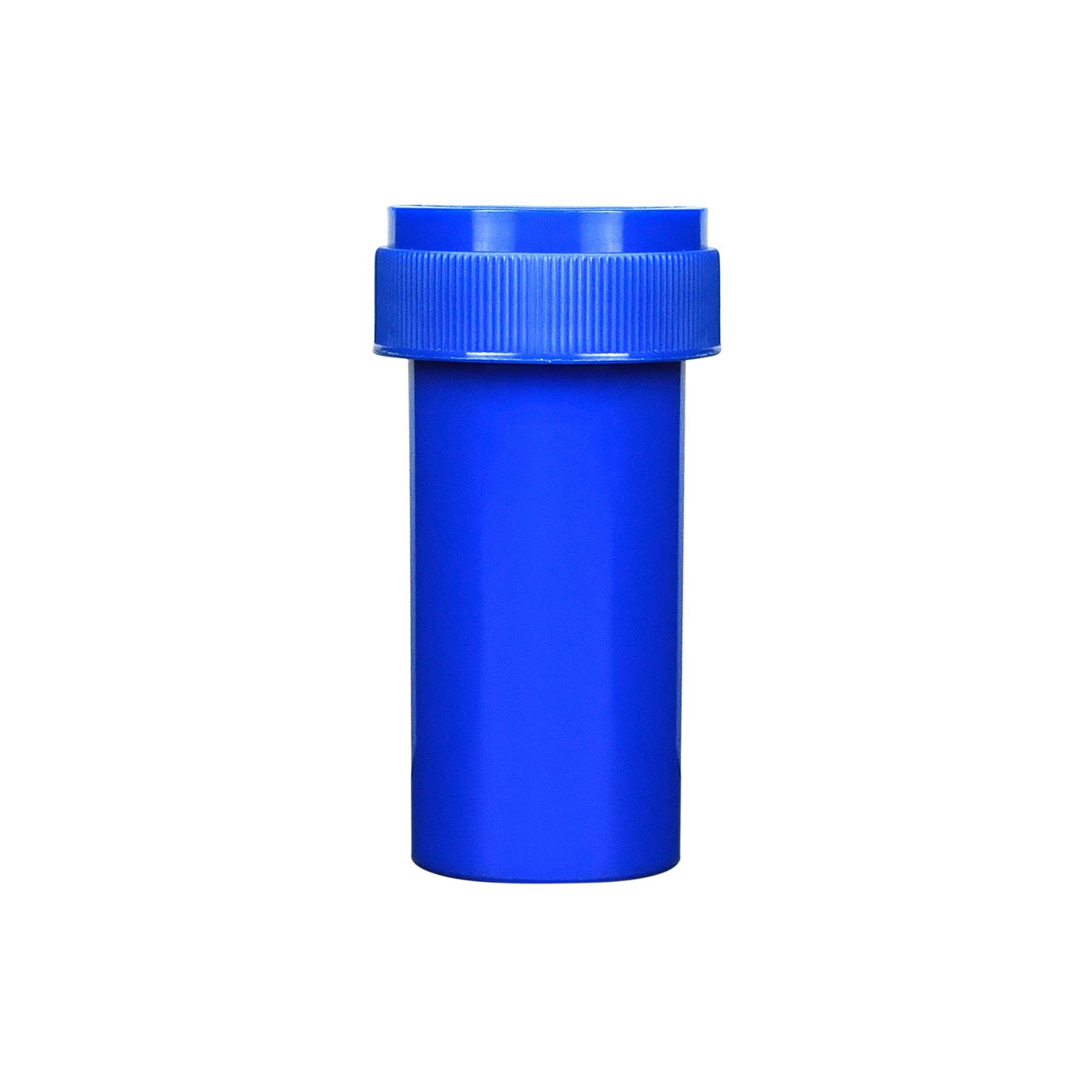 Opaque Blue 13 Dram Reversible Cap Vials for Medical Pharmacies & Dispensaries