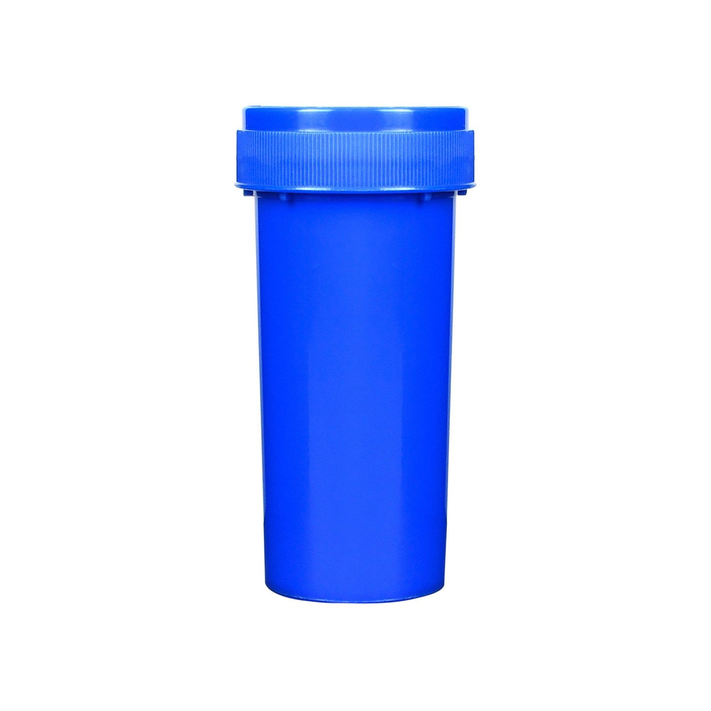 Opaque Blue 20 Dram Reversible Cap Vials for Medical Pharmacies & Dispensaries at Flower Power Packages