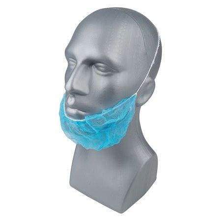 Poly Beard Nets Blue (100 Count) Flower Power Packages 