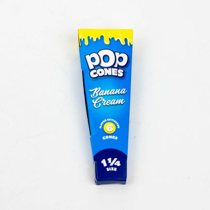 Pop Cones 1 1/4 Pre-rolled cones - 1 Pack Smoke Drop Banana Cream 