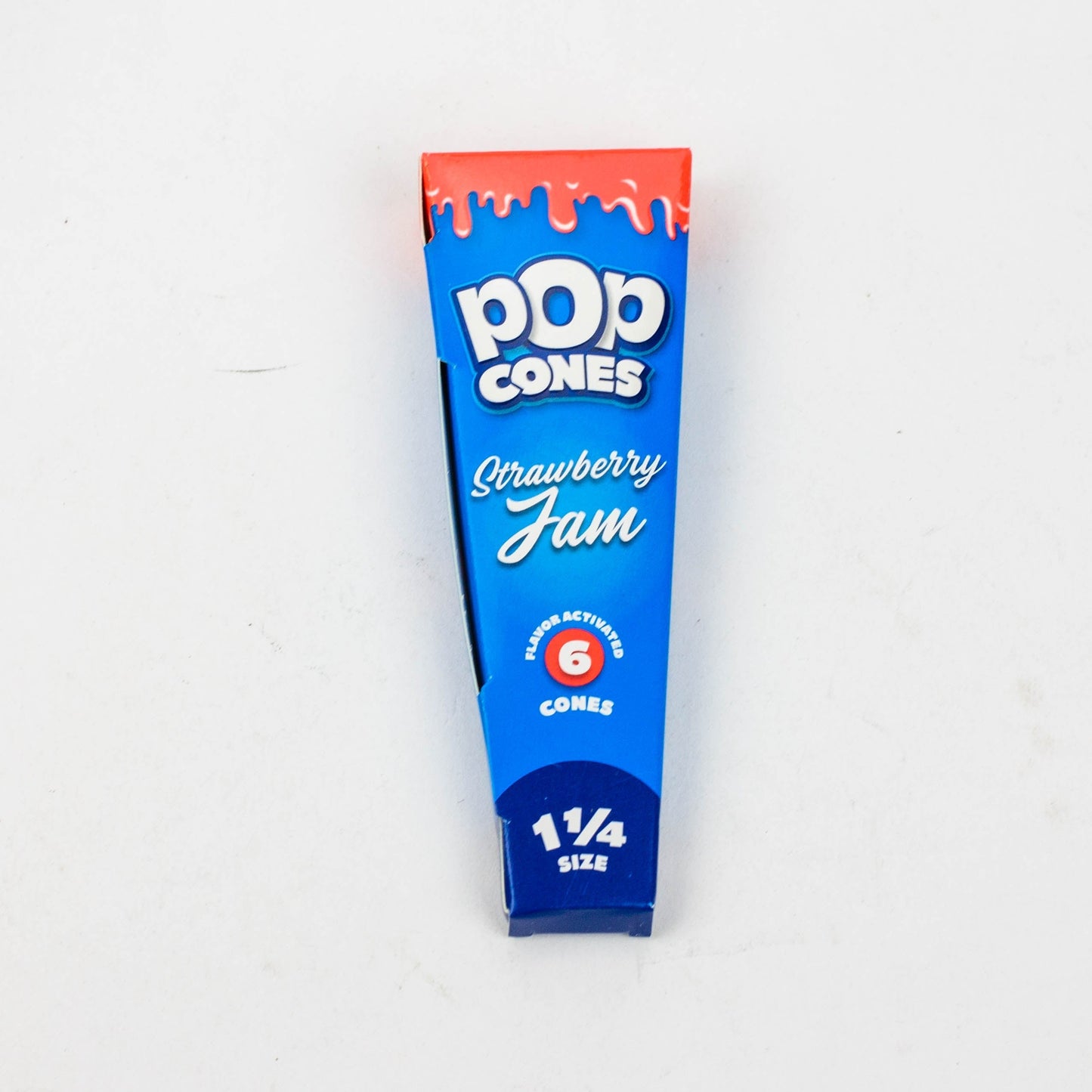 Pop Cones 1 1/4 Pre-rolled cones - 1 Pack Smoke Drop Strawberry Jam 
