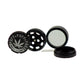 Puff Puff Pass 3 Stage Grinder - Various Colors - 40mm (1 Count) Flower Power Packages Black 
