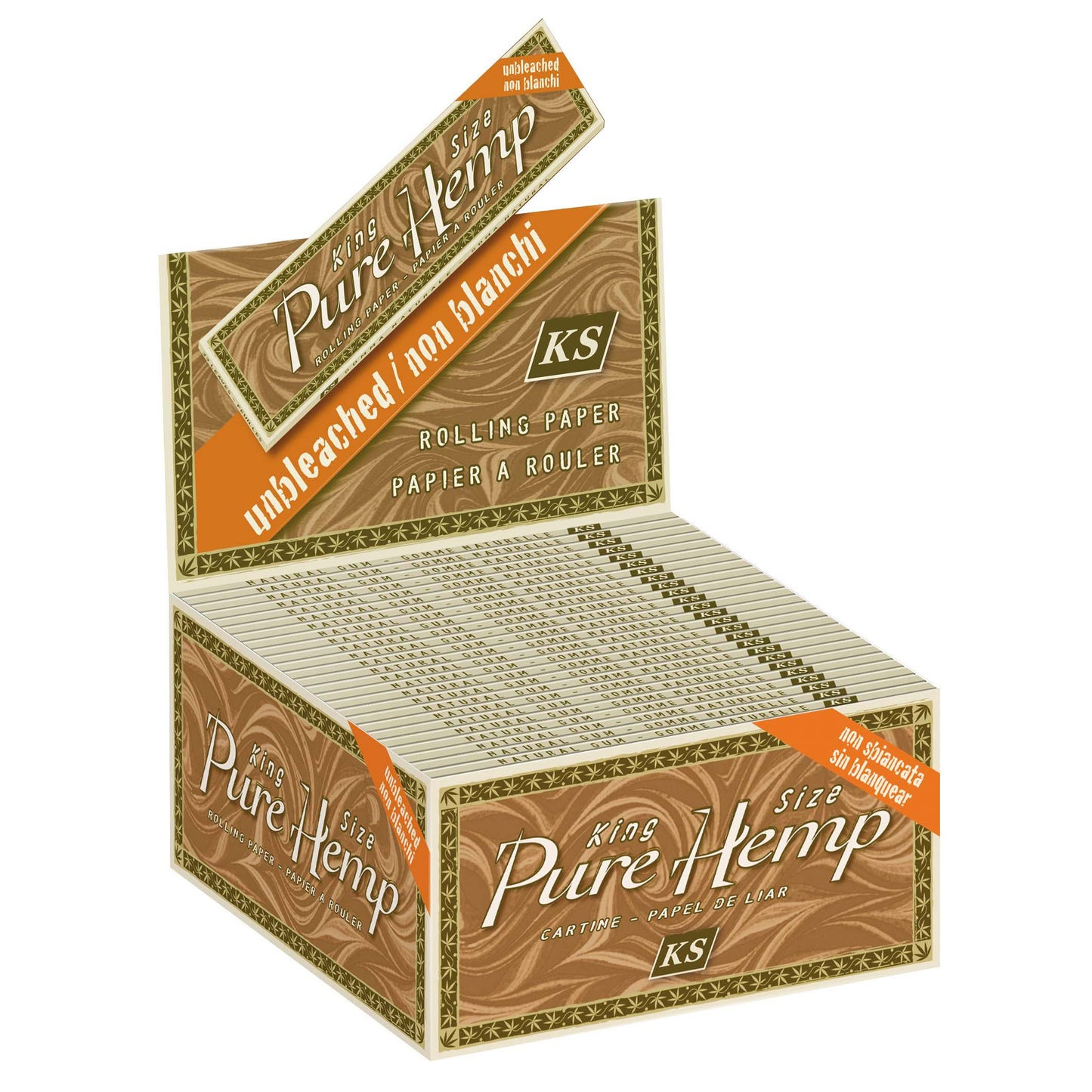 Pure Hemp Unbleached King Size Flower Power Packages 