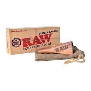Raw King Size Wooden Double Barrel King Size Holder Flower Power Packages 