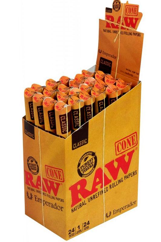 RAW Natural Unrefined Pre-Rolled Cone Smoke Drop Emperador 